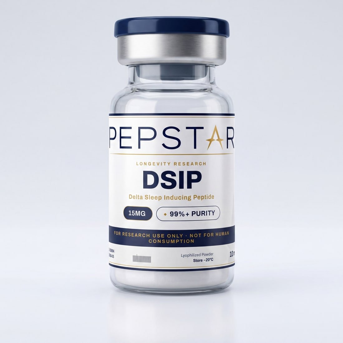 DSIP (Delta Sleep Inducing Peptide) research peptide vial