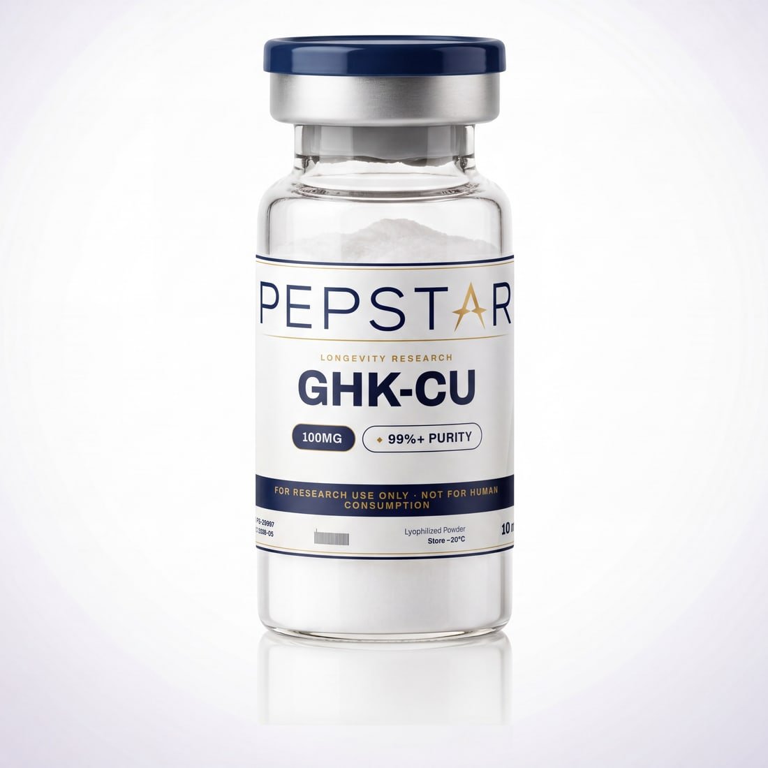 GHK-Cu research peptide vial