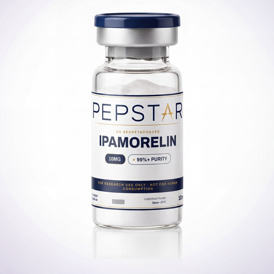Ipamorelin research peptide vial