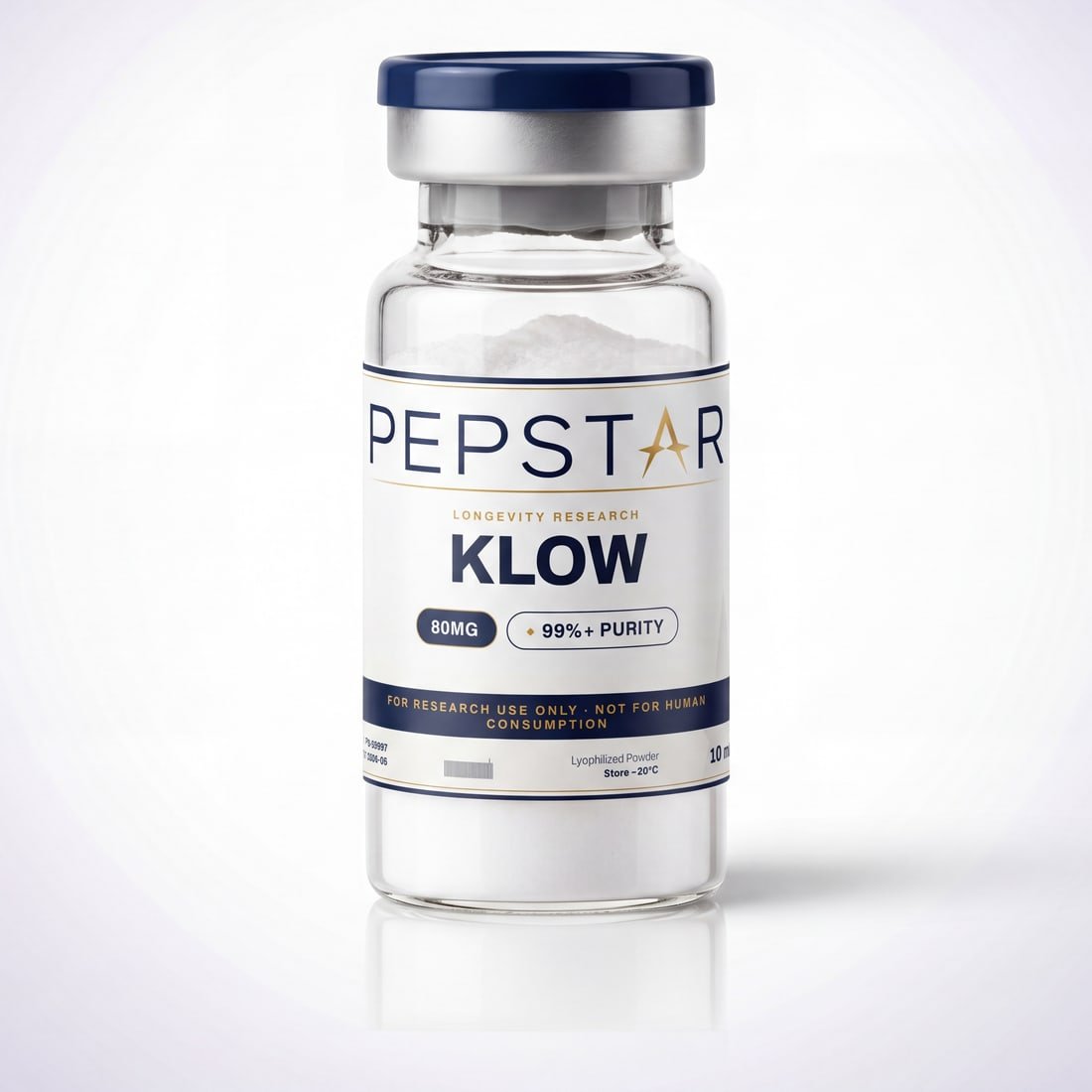KLOW research peptide vial