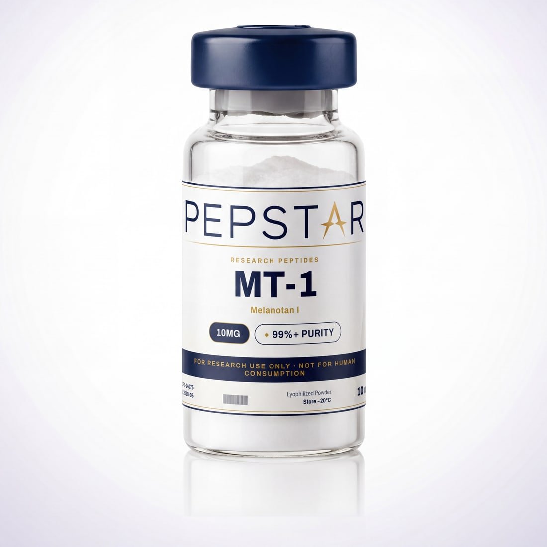 MT-1 (Melanotan I) research peptide vial