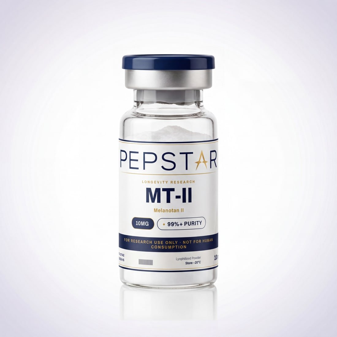 MT-II (Melanotan II) research peptide vial